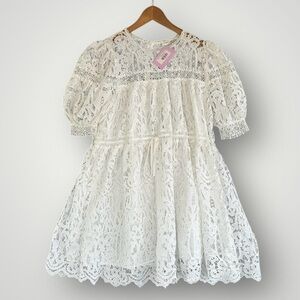 Just Me White Lace Dress